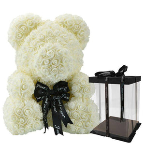 
                  
                    Luxury Rose Bear With Gift Box 25cm - RoseBearUs
                  
                