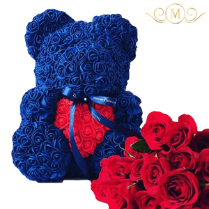 
                  
                    Exclusive Blue Rose Bear - RoseBearUs
                  
                
