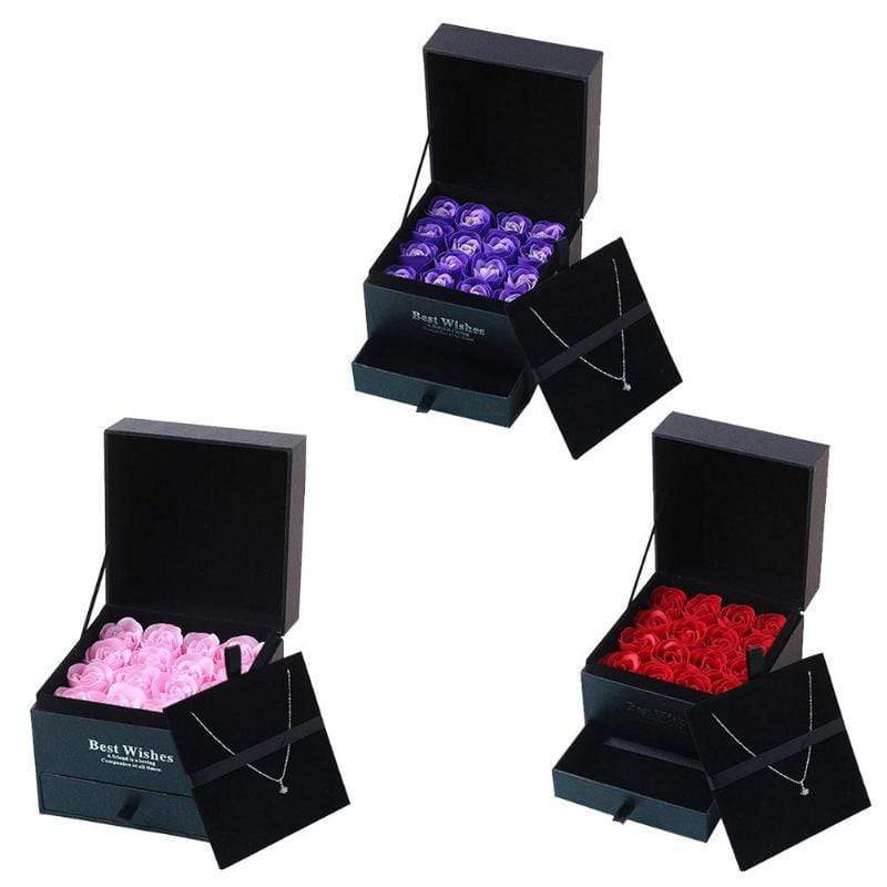 
                  
                    Rose Jewelry Box With Necklace - RoseBearUs
                  
                