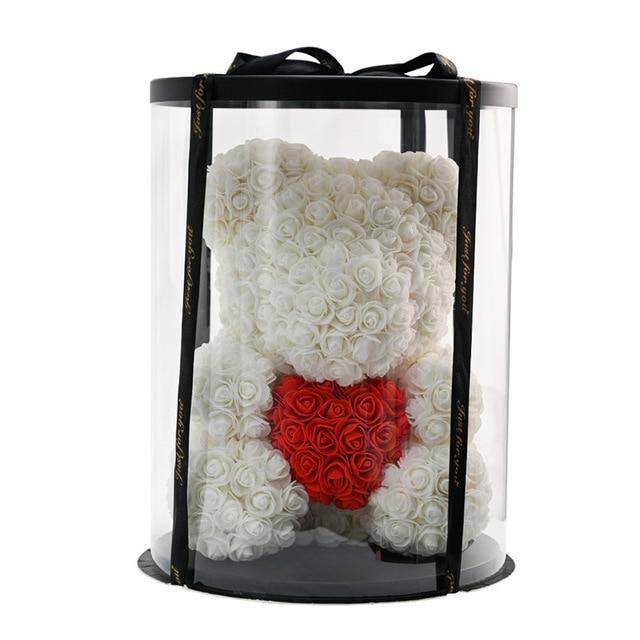 
                  
                    Rose Bear With Round Gift box - RoseBearUs
                  
                