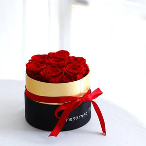 
                  
                    Real Preserved Roses In Round Box - RoseBearUs
                  
                