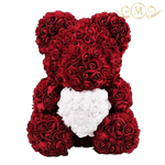 Limited Edition Burgundy Rose Bear - RoseBearUs